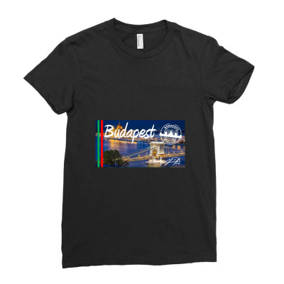 Budapest Hungary, Budapest Ladies Fitted T-shirt Designed By Hlebvasilev