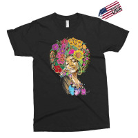 Afro Women Flowers Butterfly Latina African American Melanin Exclusive T-shirt | Artistshot