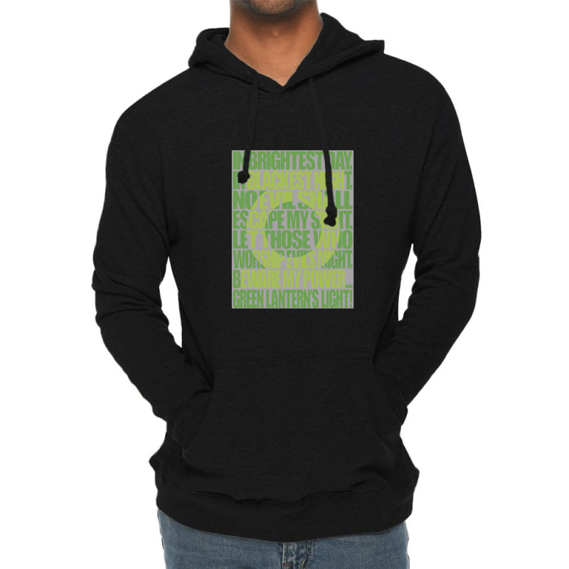 Green Lantern, Green Lantern Oath Lightweight Hoodie | Artistshot