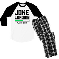 Joke Loading (black) Men's 3/4 Sleeve Pajama Set | Artistshot