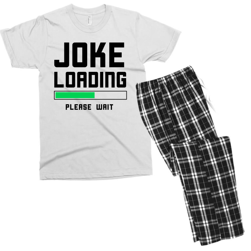 Joke Loading (black) Men's T-shirt Pajama Set | Artistshot