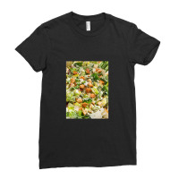 Caesar Salad Pattern, Caesar Salad Ladies Fitted T-shirt | Artistshot