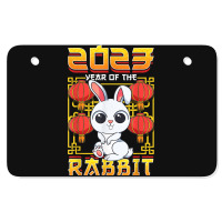 Year Of The Rabbit 2023 Chinese Zodiac Cute Kawaii Bunny Atv License Plate | Artistshot