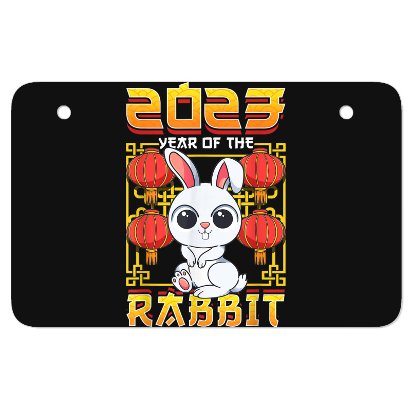 Year Of The Rabbit 2023 Chinese Zodiac Cute Kawaii Bunny ATV License Plate by Halloween | Artistshot