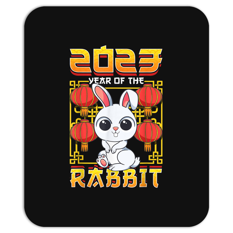 Year Of The Rabbit 2023 Chinese Zodiac Cute Kawaii Bunny Mousepad by Halloween | Artistshot