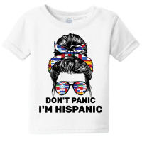 National Hispanic Heritage Month Latin Flags Messy Bun T Shirt Baby Tee | Artistshot