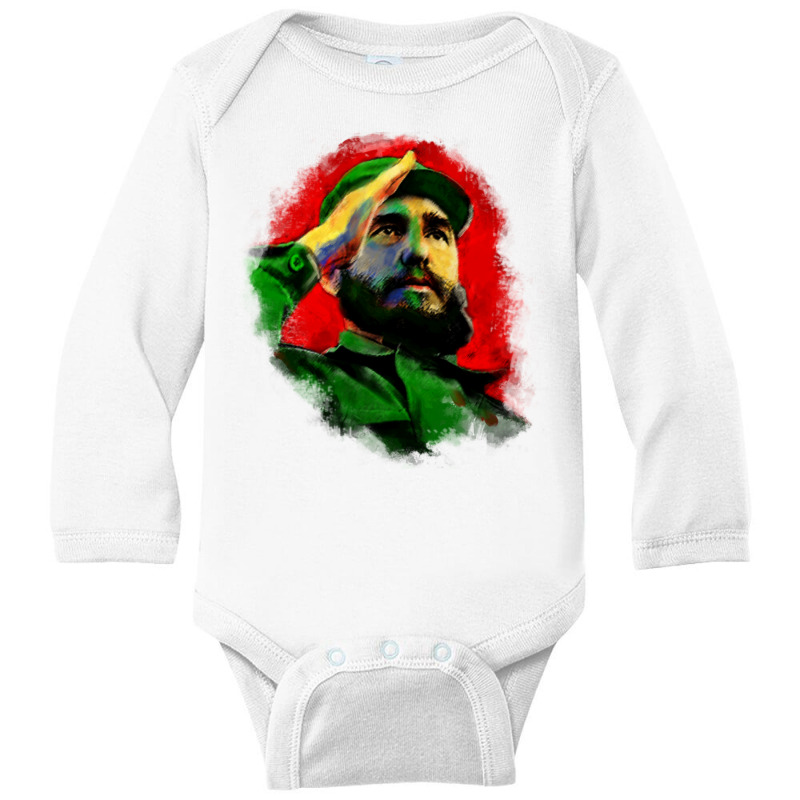 Fidel Castro Pullover Hoodie Long Sleeve Baby Bodysuit by cm-arts | Artistshot