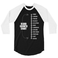 Funny Beard Growth T Length Manly To Wizard 3/4 Sleeve Shirt | Artistshot