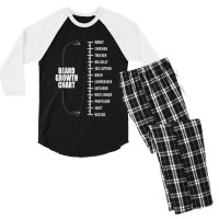 Funny Beard Growth T Length Manly To Wizard Men's 3/4 Sleeve Pajama Set | Artistshot