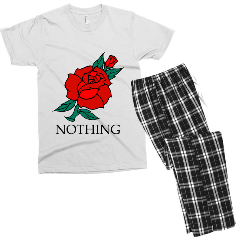 Beautiful Red Rose Men's T-shirt Pajama Set | Artistshot