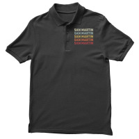 San Martin California San Martin Ca Retro Vintage Text T Shirt Men's Polo Shirt | Artistshot