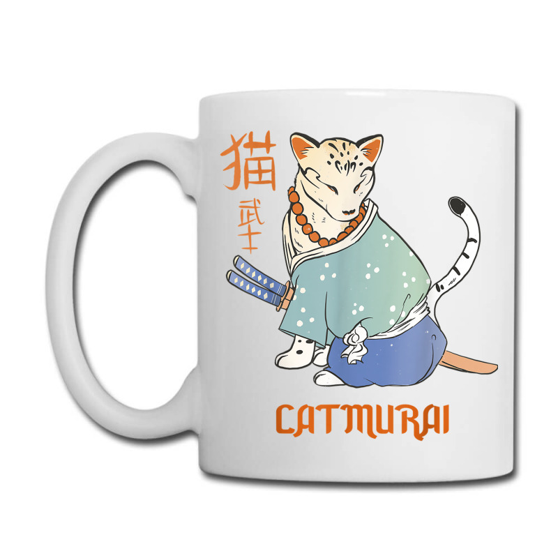 Cat Samurai Catmurai Japanese Warrior Funny Cats With Katana Coffee Mug | Artistshot