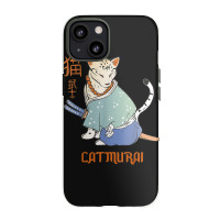 Cat Samurai Catmurai Japanese Warrior Funny Cats With Katana Iphone 13 Case | Artistshot