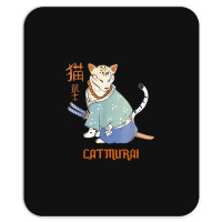 Cat Samurai Catmurai Japanese Warrior Funny Cats With Katana Mousepad | Artistshot