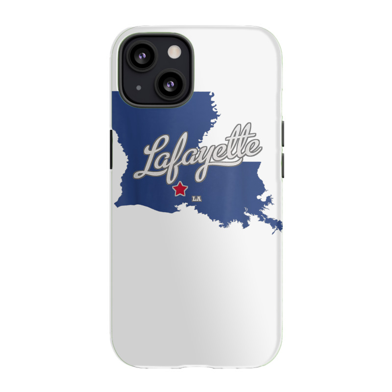 Lafayette Louisiana La Map T Shirt Iphone 13 Case | Artistshot