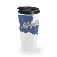 Lafayette Louisiana La Map T Shirt Travel Mug | Artistshot