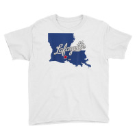 Lafayette Louisiana La Map T Shirt Youth Tee | Artistshot