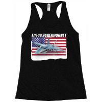 Patriotic American Naval Fa 18 Superhornet Tee In Action Racerback Tank | Artistshot