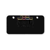 Motion City Soundtrack Merch Synth Bicycle License Plate | Artistshot