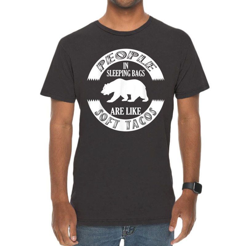 Funny Camping, Grizzly Bear Soft Taco Vintage T-shirt | Artistshot