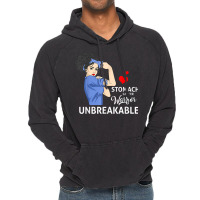 Stomach Cancer Awareness Warrior Unbreakable Strong Women Vintage Hoodie | Artistshot