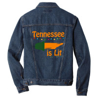 Tennessee Is Lit Men Denim Jacket | Artistshot