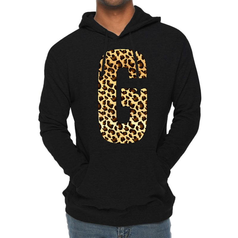 Letter G Alphabet Letters Leopard Cheetah Initial Lightweight Hoodie by Loves | Artistshot