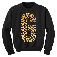 Letter G Alphabet Letters Leopard Cheetah Initial Youth Sweatshirt | Artistshot