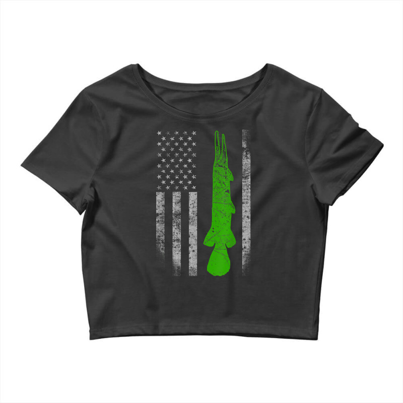 Alligator Gar Flag - Alligator Gar Fishing Crop Top by Graham Sanchez | Artistshot