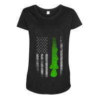 Alligator Gar Flag - Alligator Gar Fishing Maternity Scoop Neck T-shirt | Artistshot