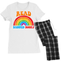 I Read Banned Books T Shirt Rainbow Readers Reading Book T Shirt Women's Pajamas Set | Artistshot