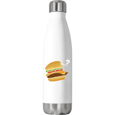Hamburger Burger Lover Stainless Steel Water Bottle Designed By Bariteau Hannah