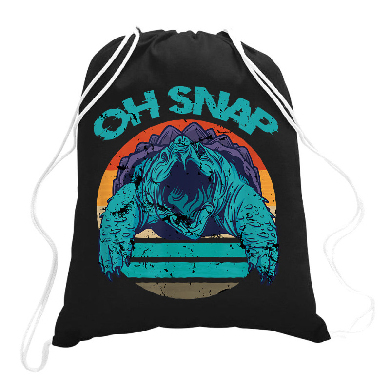 Alligator Snapping Turtle Men Women Shirt Snap Drawstring Bags | Artistshot