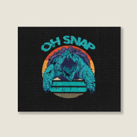 Alligator Snapping Turtle Men Women Shirt Snap Landscape Canvas Print | Artistshot