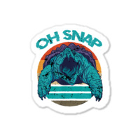 Alligator Snapping Turtle Men Women Shirt Snap Sticker | Artistshot