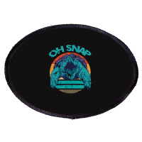 Alligator Snapping Turtle Men Women Shirt Snap Oval Patch | Artistshot