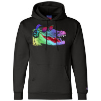 Alligator With Headphones And Sunglasses Champion Hoodie | Artistshot