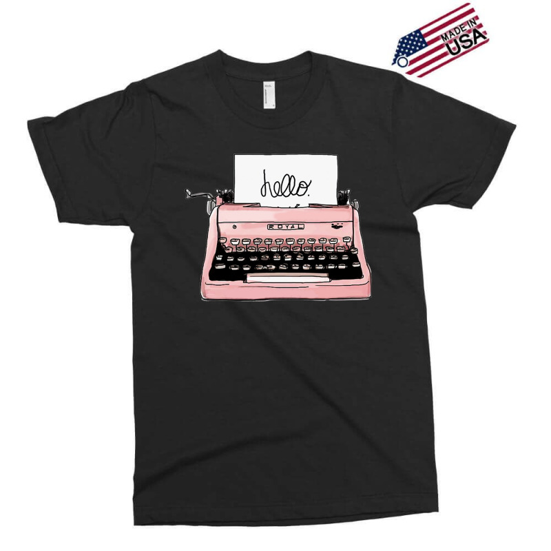 Hand Drawn Vintage Typewriter Writing Machine Exclusive T-shirt by calesjoanne | Artistshot