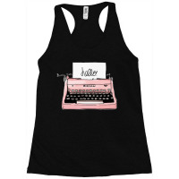 Hand Drawn Vintage Typewriter Writing Machine Racerback Tank | Artistshot