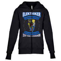 Electrician Electricity Electrician Lighting Technician T Shirt Youth Zipper Hoodie | Artistshot