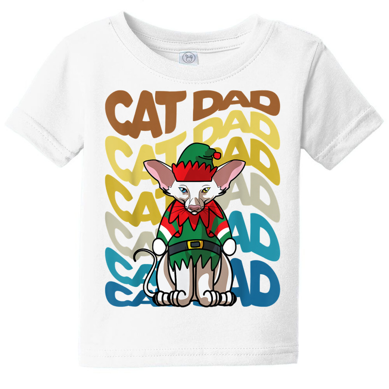 Mens Retro Vintage Cats Oriental Shorthair Cat Dad Christmas T Shirt Baby Tee | Artistshot