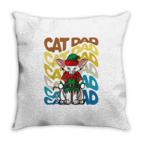 Mens Retro Vintage Cats Oriental Shorthair Cat Dad Christmas T Shirt Throw Pillow | Artistshot