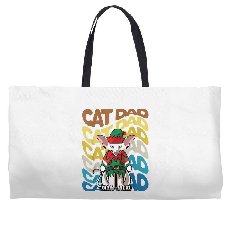 Mens Retro Vintage Cats Oriental Shorthair Cat Dad Christmas T Shirt Weekender Totes | Artistshot