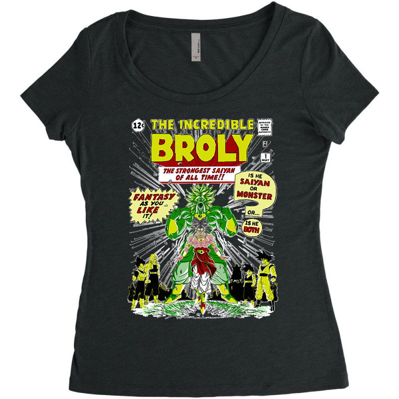 The Incredible Broly Women's Triblend Scoop T-shirt by cm-arts | Artistshot