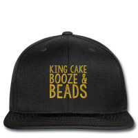 King Cake Booze & Beads Mardi Gras Gold T Shirt Printed Hat | Artistshot