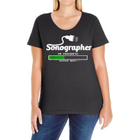 Sonography In Progress For Future Sonographer Radiologist Ladies Curvy T-shirt | Artistshot