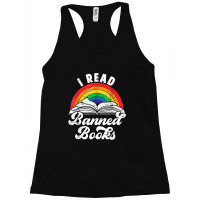 I Read Banned Books Vintage Literature Rainbow Reading Racerback Tank | Artistshot