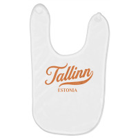 Retro Estonia City   Vintage Tallinn T Shirt Baby Bibs | Artistshot