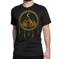 Minimal Mountain Art Dreamcatcher For Hiker T Shirt Classic T-shirt | Artistshot