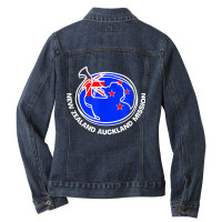 New Zealand Auckland Lds Mission Proud Mormon Missionary T Shirt Ladies Denim Jacket | Artistshot